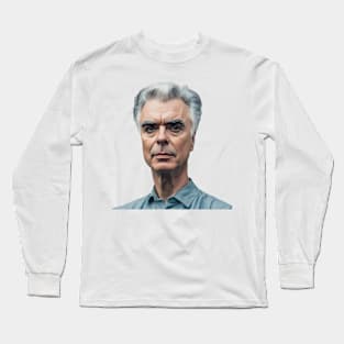 Portrait David Byrne Long Sleeve T-Shirt